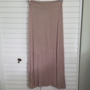 FOREVER 21 Nude Mauve Maxi Skirt S